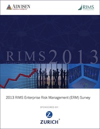 2013 RIMS Enterprise Risk Management Survey 