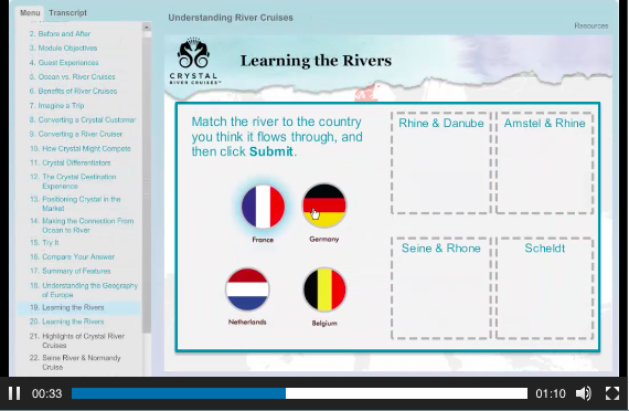 Client Example: Crystal River Cruises